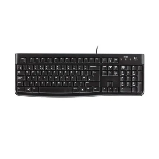 Logitech K120 Wired Keyboard - Arb/Eng - Black
